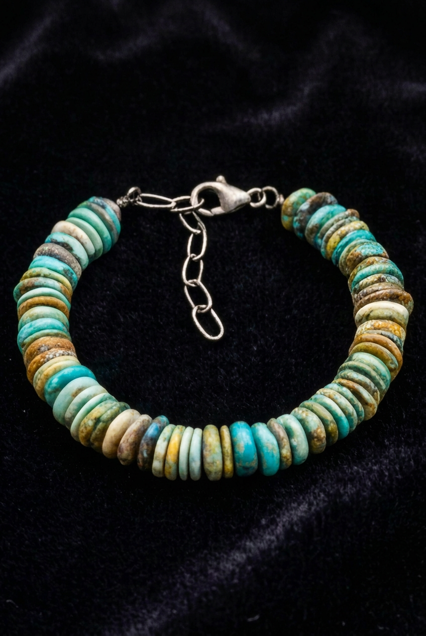 Turquoise Disc Bead Bracelet | Urban Knapper